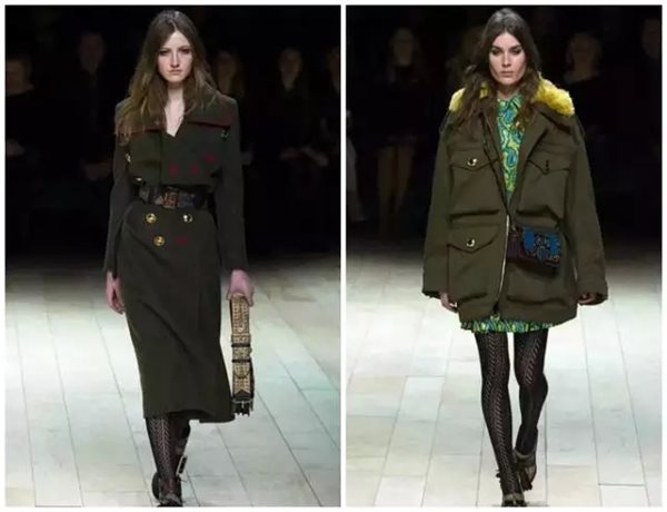 valentino 2017春夏男装中就特别强调了军装,迷彩的元素.